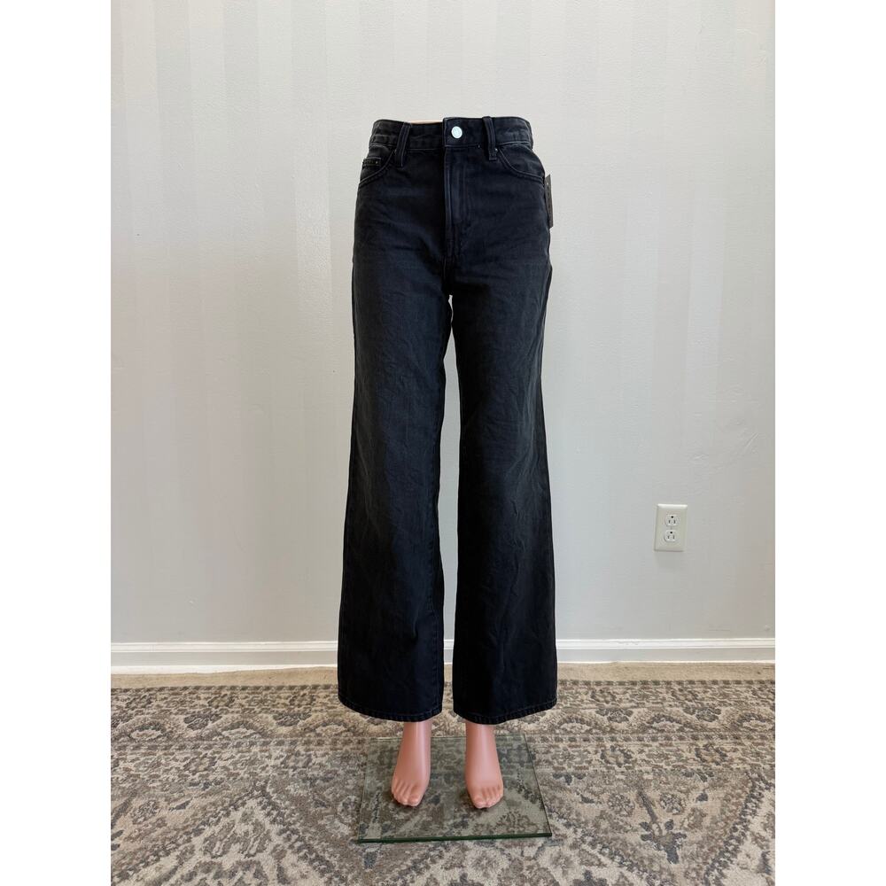 NWT PACSUN Madison Girlfriend Distressed Black Women’s Jeans Sz 24